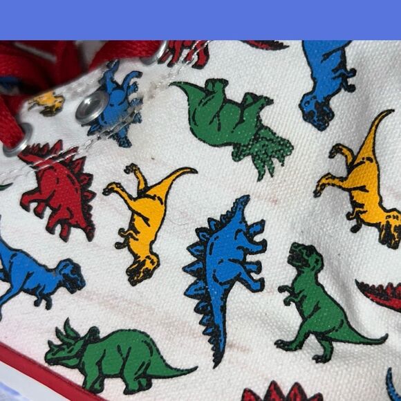 Big Kids Converse Chuck Taylor All Star Dinosaur Canvas Shoes Size 3 - Picture 4 of 11